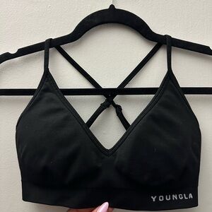 YoungLA core seamless Black Sports Bra